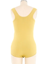 Alaia Chartreuse Sleeveless Bodysuit Suit arcadeshops.com