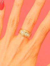 Three Stone Diamond 14k Gypsy Ring Fine Jewelry arcadeshops.com