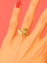 14k Teardrop Style Modernist Ring Fine Jewelry arcadeshops.com
