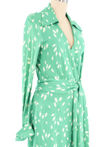 1970s Diane von Furstenberg Tulip Print Wrap Dress Dress arcadeshops.com