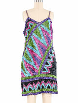 Silk Sequin Slip Dress Dress arcadeshops.com