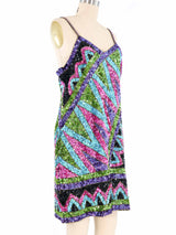 Silk Sequin Slip Dress Dress arcadeshops.com
