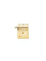9k Gold Six Sided Die Charm Fine Jewelry arcadeshops.com