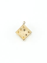 9k Gold Six Sided Die Charm Fine Jewelry arcadeshops.com
