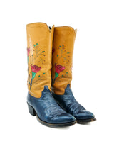 Handmade Floral Applique Western Boots, 8 Accessory arcadeshops.com