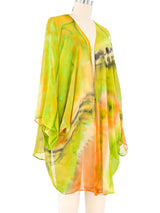 Tie Dye Chiffon Kimono Jacket arcadeshops.com