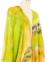 Tie Dye Chiffon Kimono Jacket arcadeshops.com