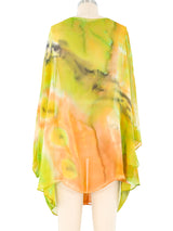 Tie Dye Chiffon Kimono Jacket arcadeshops.com