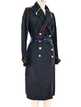Jean-Charles de Castelbajac Rainbow Trim Nylon Trench Coat Jacket arcadeshops.com