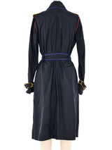 Jean-Charles de Castelbajac Rainbow Trim Nylon Trench Coat Jacket arcadeshops.com