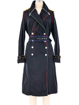 Jean-Charles de Castelbajac Rainbow Trim Nylon Trench Coat Jacket arcadeshops.com