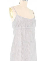 Chanel Silver Mesh Tank Dress Dress arcadeshops.com