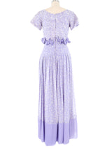 Valentino Lavender Pleated Gown  arcadeshops.com