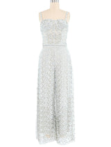 Beaded Lace Pants And Bustier Ensemble Suit arcadeshops.com