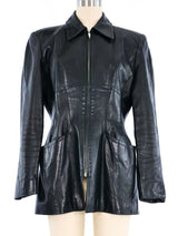 Thierry Mugler Leather Jacket Jacket arcadeshops.com
