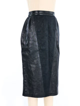 Ted Lapidus Leather Skirt Bottom arcadeshops.com