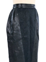 Ted Lapidus Leather Skirt Bottom arcadeshops.com