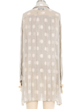 Gianfranco Ferre Silk Polka Dot Tunic Top arcadeshops.com