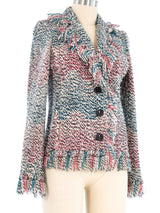 Missoni Fringe Knit Jacket Jacket arcadeshops.com