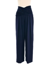 Valentino Ruched Waist Palazzo Pants Bottom arcadeshops.com