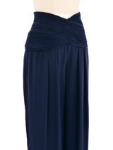 Valentino Ruched Waist Palazzo Pants Bottom arcadeshops.com