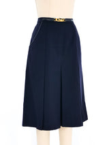 1970s Celine Box Pleated Skirt Bottom arcadeshops.com