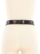 Barry Kieselstein Cord Crocodile Moon Buckle Belt Accessory arcadeshops.com