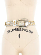 Michael Morrison Studded Metallic Western Belt Accessory arcadeshops.com