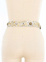 Michael Morrison Studded Metallic Western Belt Accessory arcadeshops.com
