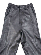1980s Jitrois Leather Trousers Bottom arcadeshops.com