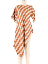 Angelo Tarlazzi Striped Asymmetric Tunic Top arcadeshops.com