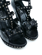 2003 Dior Grommet Strap Python Pumps, 37 Accessory arcadeshops.com