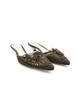 Giorgio Armani Floral Applique Kitten Heels, 39 Accessory arcadeshops.com