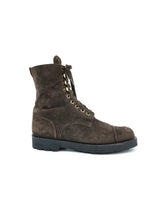 Chanel Suede Combat Boots, 39 Accessory arcadeshops.com