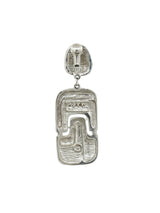 1960s Pierre Cardin Enameled Mod Drop Earrings Jewelry arcadeshops.com