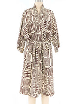 1950s Block Printed Kimono Jacket arcadeshops.com