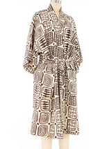 1950s Block Printed Kimono Jacket arcadeshops.com