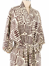 1950s Block Printed Kimono Jacket arcadeshops.com