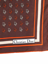 Christian Dior Logo Silk Scarf Accessory arcadeshops.com