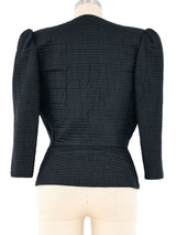 Mary McFadden Quilted Crop Jacket Top arcadeshops.com