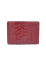Hunting Season Maroon Lizard Skin Box Clutch Accessory arcadeshops.com