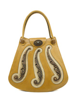 1960s Mahler Wood Scroll Tear Drop Bag Accessory arcadeshops.com
