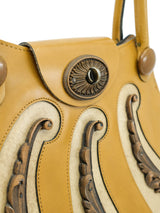 1960s Mahler Wood Scroll Tear Drop Bag Accessory arcadeshops.com