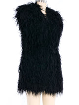 Paco Rabanne Faux Fur Shag Vest Jacket arcadeshops.com