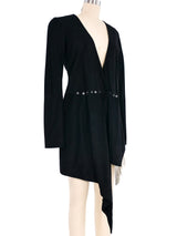 Anthony Vaccarello Metal Fringe Suede Dress Dress arcadeshops.com