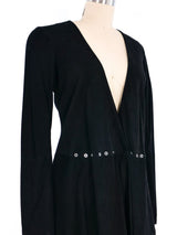 Anthony Vaccarello Metal Fringe Suede Dress Dress arcadeshops.com