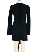Anthony Vaccarello Metal Fringe Suede Dress Dress arcadeshops.com