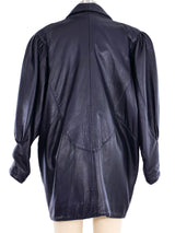 1980s Leather Blazer Jacket arcadeshops.com