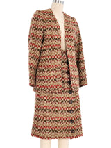 1980s Lanvin Woven Skirt Ensemble Suit arcadeshops.com