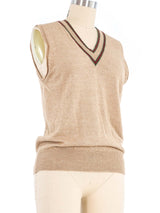 Gucci Tan Sweater Vest Jacket arcadeshops.com